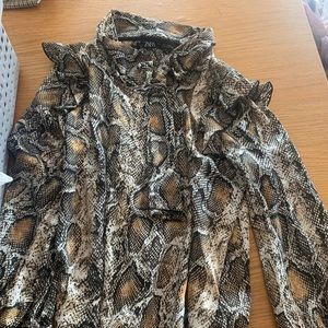 Zara snake skin top